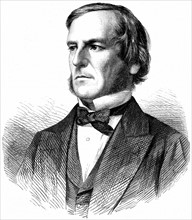Engraving showing George Boole