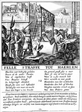 Protestants hollandais pendus pour heresie au cours de la periode de repression menee par le Duc d'Alva (1567-1573)