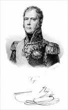 Engraving showing Michel Ney