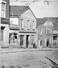 Boutique d'encheres pour esclaves, Georgie, Etats-Unis, vers 1860-1862