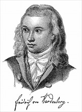 Novalis (1772-1801), poete romantique et romancier allemand