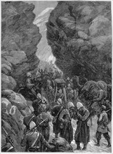 Second Anglo-Afghan War (1878-1880): A block in the Jugdulluk Pass