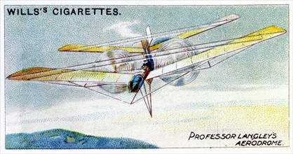 Avion a vapeur de type "Aerodrome" invente par S.P. Langley