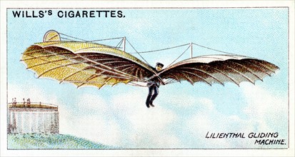 Otto Lilienthal (1848-1896), pionnier allemand du vol a voile et inventeur aeronautique