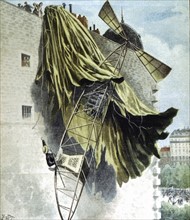 Alberto Santos-Dumont (1873-1932)
Aeronaute bresilien lors d'un accident avec son dirigeable