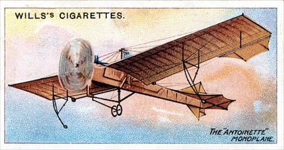 Le monoplan "Antoinette" d'Hubert Latham (1883-1912), aviateur francais