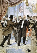 Assassination of William McKinley (1843-1901), 25th president of USA from 1896