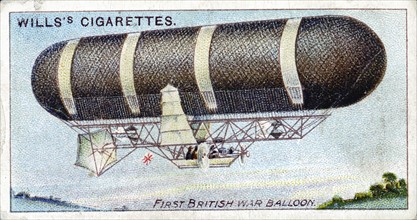 Nulli Secundus (Second to None), Dirigible No. 2, first British military steerable balloon (Dirigible), built at British Army Balloon Factory, 1905