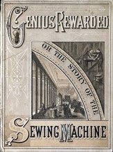 Isaac Merritt Singer (1811-1875) American inventor and manufacturer, cover of booklet on the Singer sewing machine