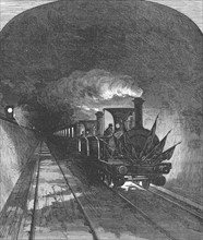 Inauguration en septembre 1871 du tunnel ferroviaire du Mont Cenis reliant la France et la Suisse