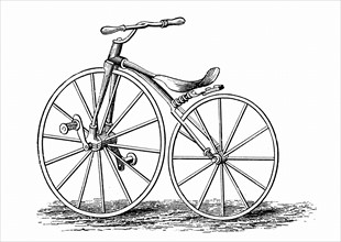 Pickering's crank-pedal driven bicycle, an American design
