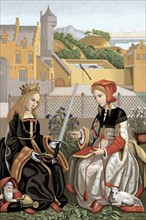 Agnes et Sainte Catherine d'Alexandrie