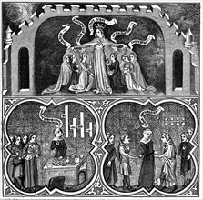 Allegorical illustration of Dame Justice