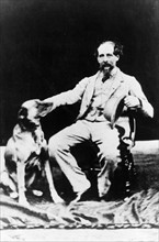 Photograph showing Charles Dickens