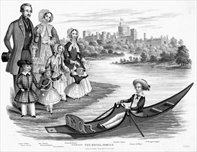 La Reine Victoria et le Prince Albert avec leurs six plus grands enfants
