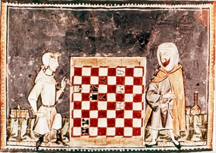 Game of Chess between a Crusader and a Saracen