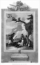 Death of General Wolfe at battle of Heights of Abraham above Quebec 13 September 1759