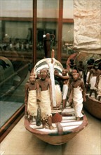 Model boat from the tomb of Tutankhmun