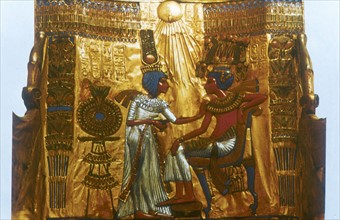 Golden Throne with Aten Disk