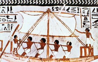 Wall painting from tomb of Sennefer