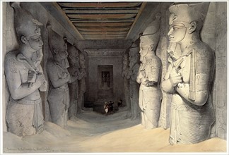 Giant limestone statues of Ramses II
