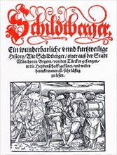 Title page of Schildtberger's "Travels" c1554