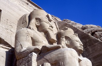 20 metre statues of Rameses II