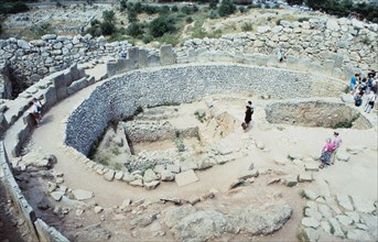 Site of Mycenean fortifications  - Greece