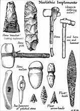 Neolithic implements of stone