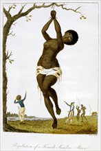 Whipping of a female black slave