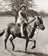 La princesse Elisabeth à cheval