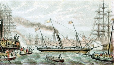 'Victoria and Albert' the first steam-driven royal yacht