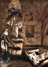 Jesus raising Lazarus from the tomb