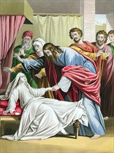 Christ raising the daughter of Jairus