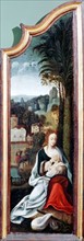 'Adoration of the Shepherds'  triptych attributed to Flemish artist Cornelis Englebrechtsen