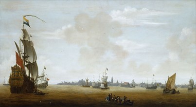 View of Amsterdam from the sea