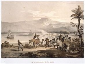 Slave caravan in Ethiopia