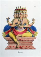 BRAHMA, first god of the Hindu trinity