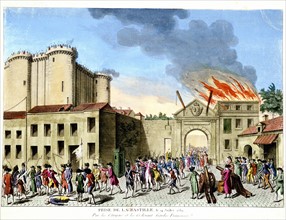 La prise de la Bastille, le 14 juillet 1789
