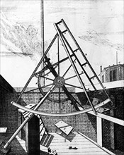 Flamsteed's equatorially mounted sextant fitted with telescope