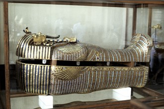 Golden sarcophagus of the Pharoah Tutenkhamen