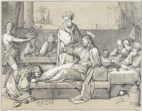 Mary Magdalene annointing the feet of Jesus