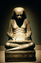 Ancient Egyptian scribe, seated