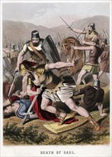 Death of Saul and his armour bearer in battle with the Philistines