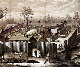 American Civil War: Prison stockade at Andersonville, Georgia