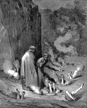 Dante guided by Virgil