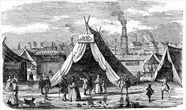 Frost Fair on the Thames at London, 1734-40