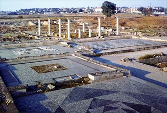 Royal Palace ruins at Pella in Macedonia