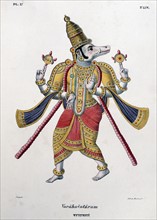 Vishnu, one of the gods of the Hindu trinity
