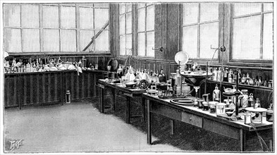 Part of the CURIES' laboratory